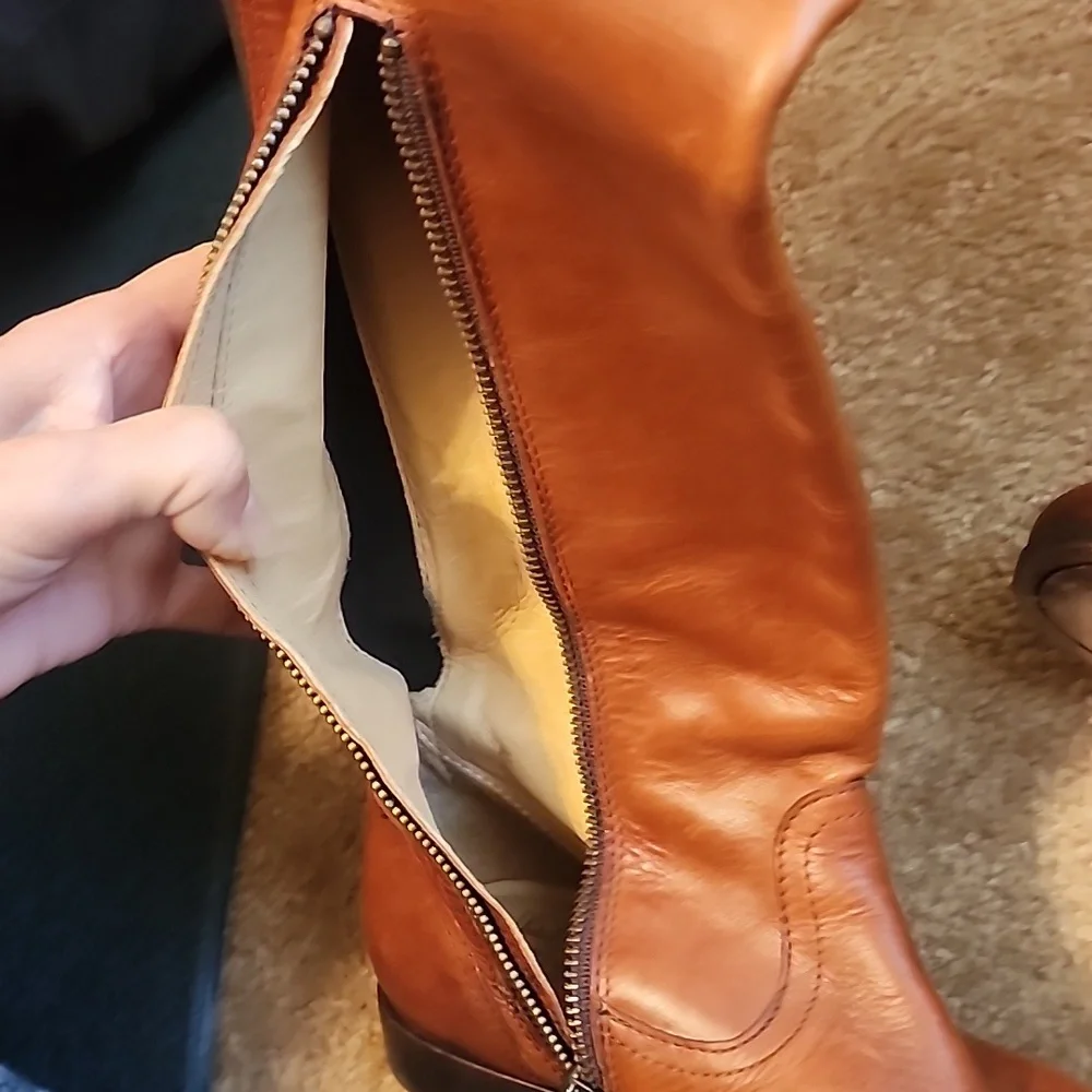 Frye Women's Mellisa Over the Knee Boots In Cognac W 5 1/2
